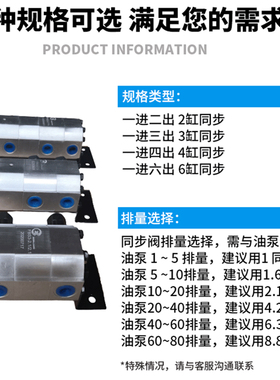 液压分流阀油缸同步升降平衡马达FMA-2R-2.1/4.2/8.8自卸车一拖二