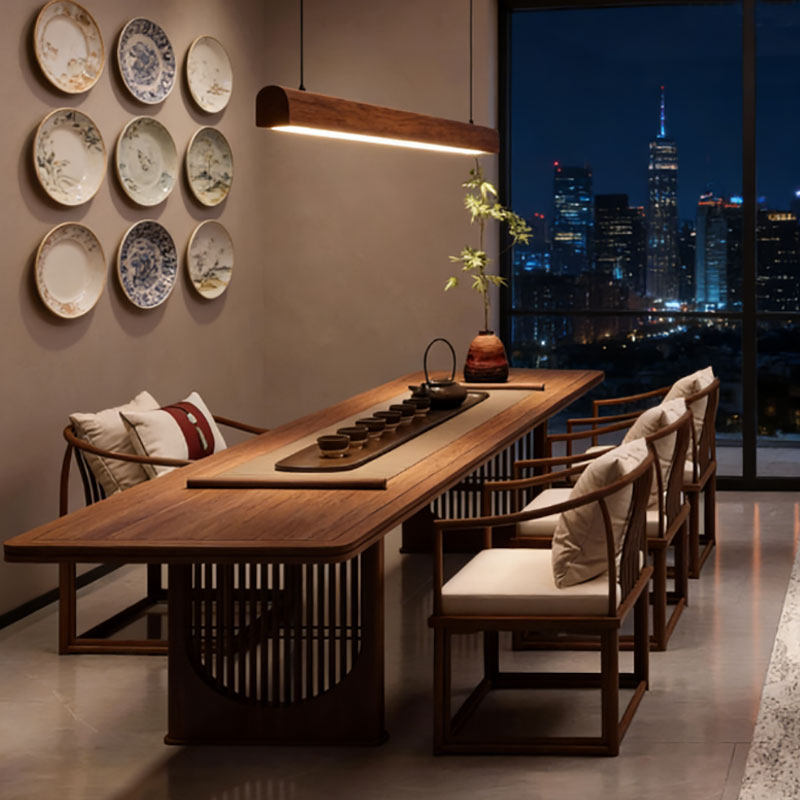 中古风新中式实木茶桌椅组合茶台茶空间客厅家用客厅简约轻奢,淘宝优惠券,粉丝福利购,淘宝优惠卷