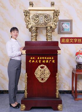 鼎摆件招财工艺品办公室s乔迁贺礼公司开业礼物酒店大堂落地装饰