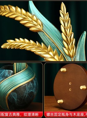 《大卖》铜大麦摆件乔迁新居店铺开业贺礼轻奢高档客厅家居装饰品