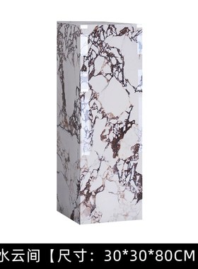 欧式时尚奢石岩板花架酒店展厅茶室高档大理石雕塑摆件.底座装饰