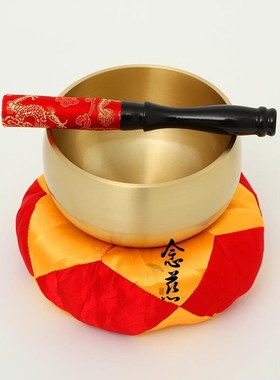 纯铜黄铜台湾黄铜磬3.5寸-12寸铜磬铜钵.音碗钵包邮