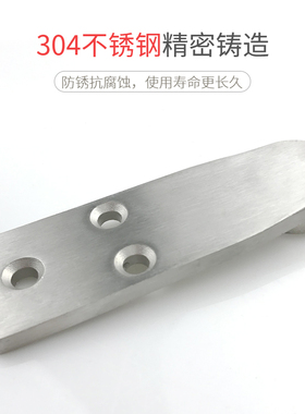 冷库配件304不锈钢防腐蚀水平拉手冷库平移门配件推拉门把手配件