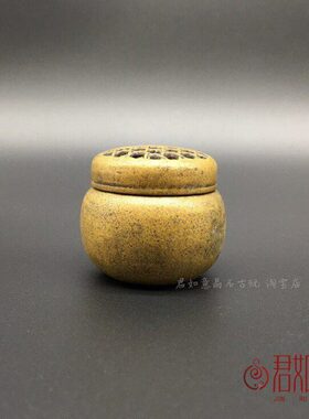 带盖仿古香具炉黄铜香插 珍迷你子袖 铜香炉铜香炉纯铜熏香炉小号