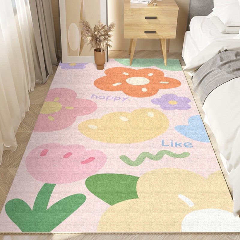Cartoon carpet bedroom bedside blanket master bedroom s children's room long non-slip mat in front of the bed living room cloakroom sofa floor