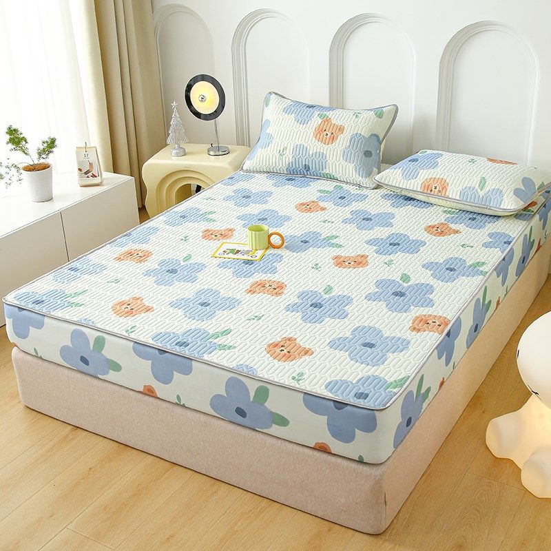 夏季床笠三件套宿舍学生床垫保护罩家用床套罩2025新款床笠款凉席,淘宝优惠券,粉丝福利购,淘宝优惠卷