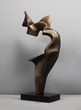 雕塑摆饰抽象艺术家居饰品酒店玄关摆放样板房售楼处客厅轻奢摆件