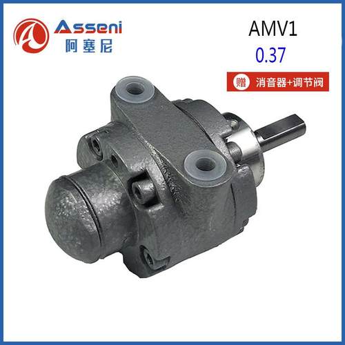 AMV1叶片式气动马达高速空气马达微型减速马达气动搅拌机 - 图2