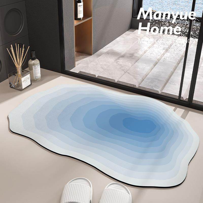 蔓越家地垫硅藻泥吸水速干渐变地毯厕所家用卫生间防滑垫浴室脚垫,淘宝优惠券,粉丝福利购,淘宝优惠卷