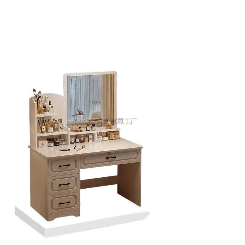 Hx2梳妆台卧室简约现代2025新款化妆台镜子主卧化妆柜化妆桌出租,淘宝优惠券,粉丝福利购,淘宝优惠卷