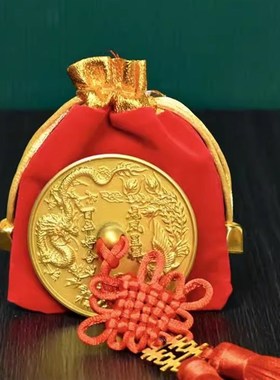 结婚镜子挂胸前新娘挂胸前怀镜压腰挂脖镜子备婚出嫁挂胸前怀镜