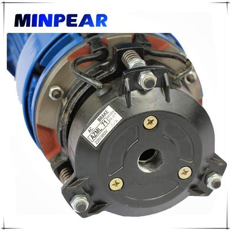 明牌刹车 0.75KW B3刹车电机 FCBA80B4-B5/380V/1400R/电机 - 图0