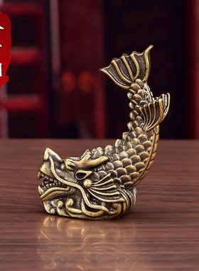 开门见灶龙九子鸱尾螭吻鸱吻摆件厨房家居饰品客厅办公室装饰