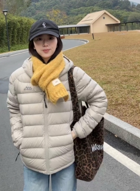 黄色针织围巾女秋冬季韩系氛围感百搭保暖护颈情侣款纯色毛线围脖