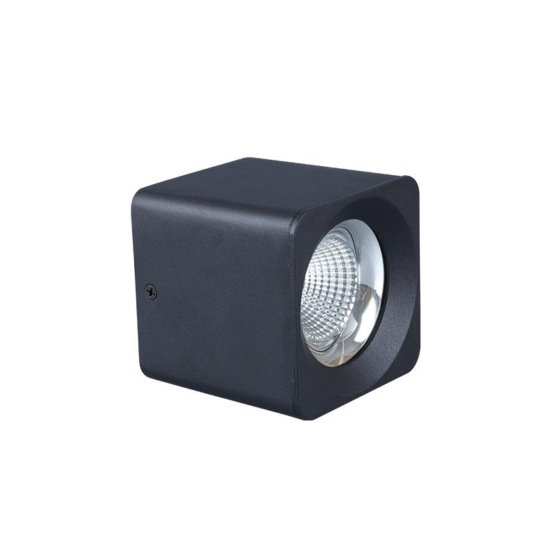 Square surface-mounted downlight LED Nordic bold lamp living room corridor aisle light COB single-head ceiling spotlight