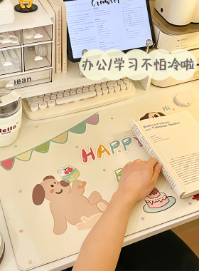 办公室暖桌垫电脑桌面加热鼠标垫学生写作业写字发热桌垫暖手防水