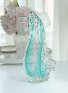 意器琉璃摆件风生水起轻奢工艺饰品家居玄关柜书房摆设样板间软装