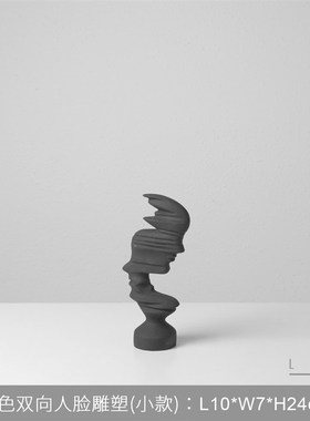 现代简约软装饰i售楼处样板间家居客厅创意艺术抽象人像雕塑摆件