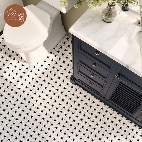 法式复古小花砖300 卫生间y中古风瓷砖厨房墙砖民宿阳台防滑地砖 - 图3