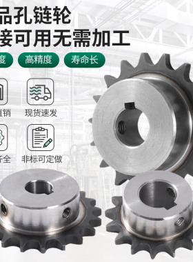 成品孔4分08b双排链轮链条齿轮配件大全传动轮定做 5分10a/6分12a