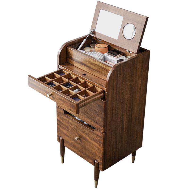 【折扣价】复古实木梳妆台床头柜一体多功能小户型45cm窄迷你卧室,淘宝优惠券,粉丝福利购,淘宝优惠卷