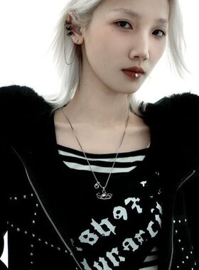 夜王|猫咪唇夹锆石小众设计