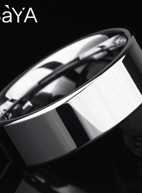 不掉色简约男女i戒指潮学生食指单身戒钨金小素圈尾戒银色男士指