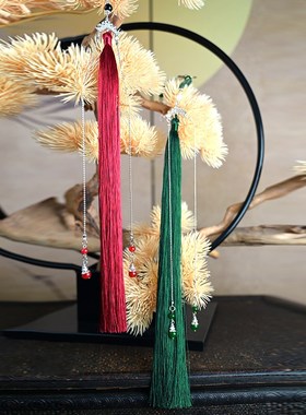 古怪舍山风g逐玉新中式流苏禁步腰佩挂饰山鬼花钱吊坠压襟配