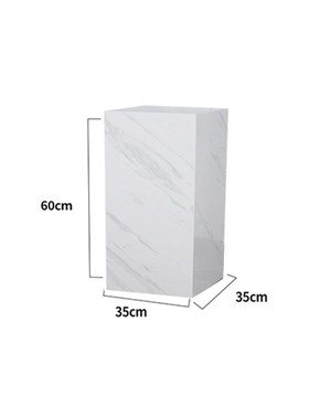 大理石方形底座展示台白色轻奢工艺礼品摆饰陈列架O客厅地台落地