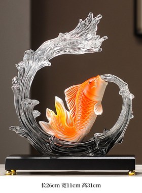 入户玄关风生水起竖高摆件现代客厅壁龛I电视柜摆设轻奢高档装饰