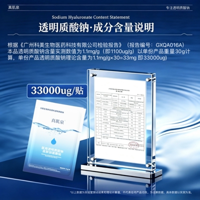 阔上医用透明质酸钠皮肤创面敷贴华熙生物供应医用原料