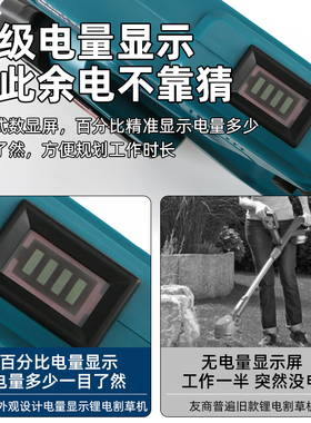无刷电动割草机多功能手持锂电充电式打锄草大功率小型家用除草机