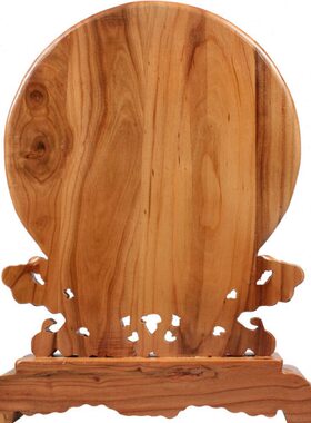 龙福字家居饰品挂饰台吉辰轩客厅祥云卧室木雕桃木凤 吉祥屏摆件