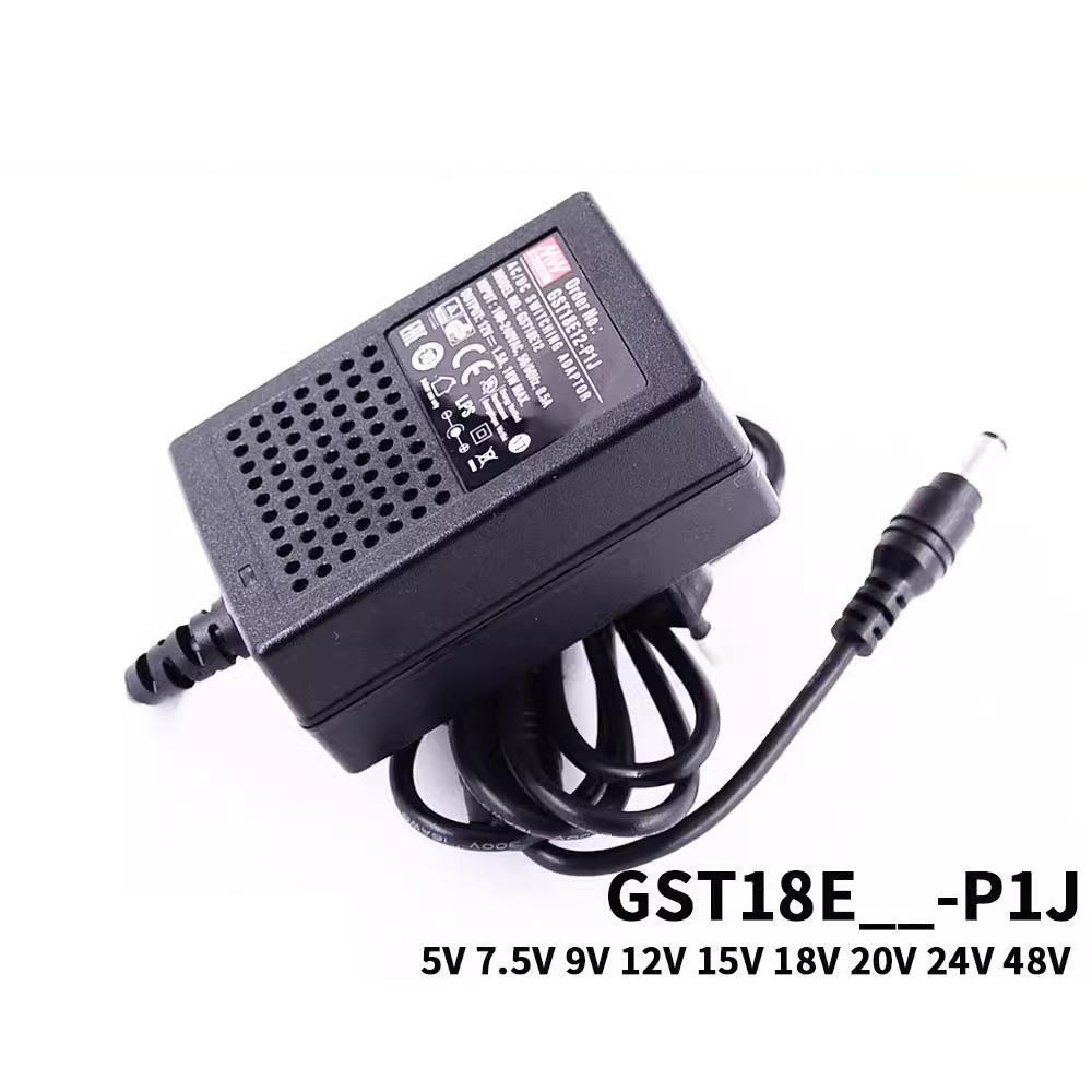 GST18E明纬P1J电源供应器18W E05/E09/E12/E15/E18/E24/E48 5V9V - 图1