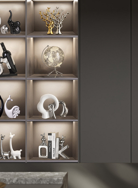 现代轻奢摆件家居客厅酒柜电视y柜装饰品北欧玄关桌面摆件乔迁礼