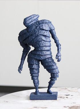 现代抽象艺术扭腰人物雕塑摆件创意隔断软装高级客厅电视柜装饰品