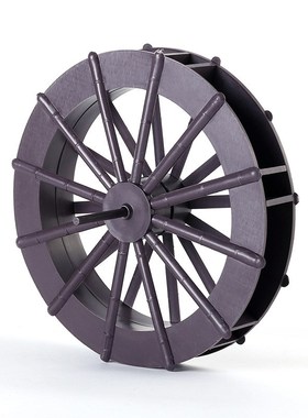 流水风车轮风水轮摆件鱼缸造景景观小型水车轮茶桌办公室水循环