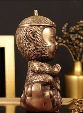 黄铜孙悟空摆件家居摆设齐天大圣工艺品斗战胜佛像铜猴子摆件