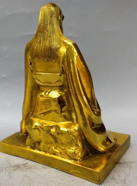 老君骑牛纯铜老子像太上老君坐像铜老子出关家居供奉桌面摆件