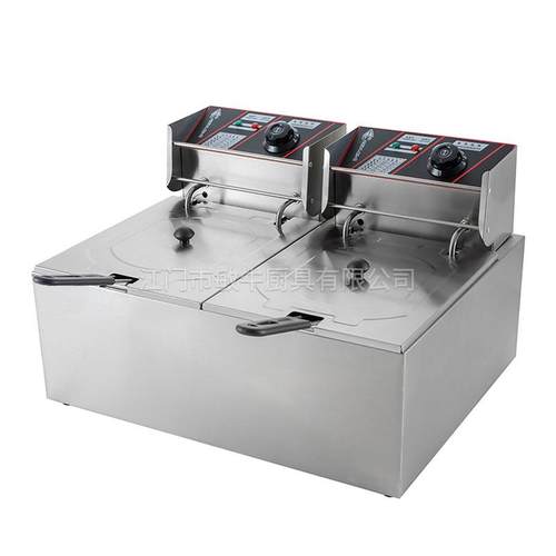 厂家8L+8L商用电炸锅电热双缸双筛炸炉油炸锅炸油条炸薯条机 - 图2