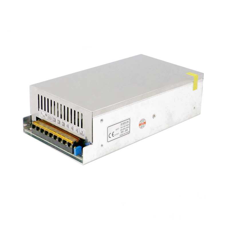 Manufacturer 24V25A600W constant voltage switching power supply LED light strip monitoring security LED advertising screen adapter