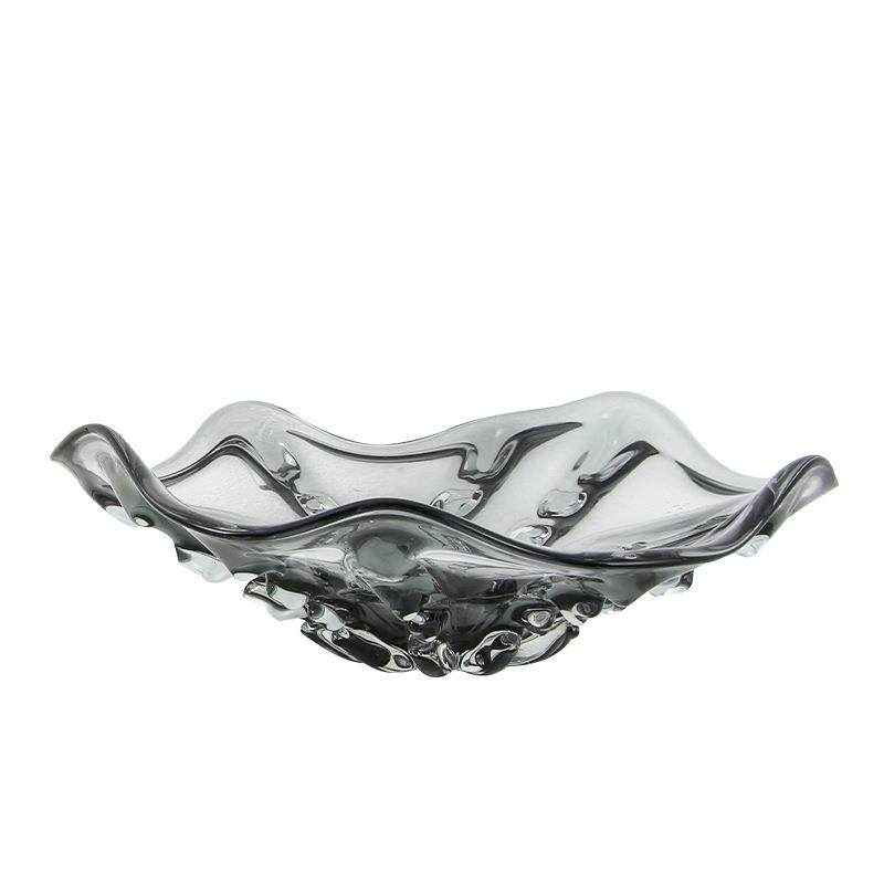 现代简约欧式玻璃异形果盆样板房别墅家居餐桌茶几水果盘装饰摆设,淘宝优惠券,粉丝福利购,淘宝优惠卷