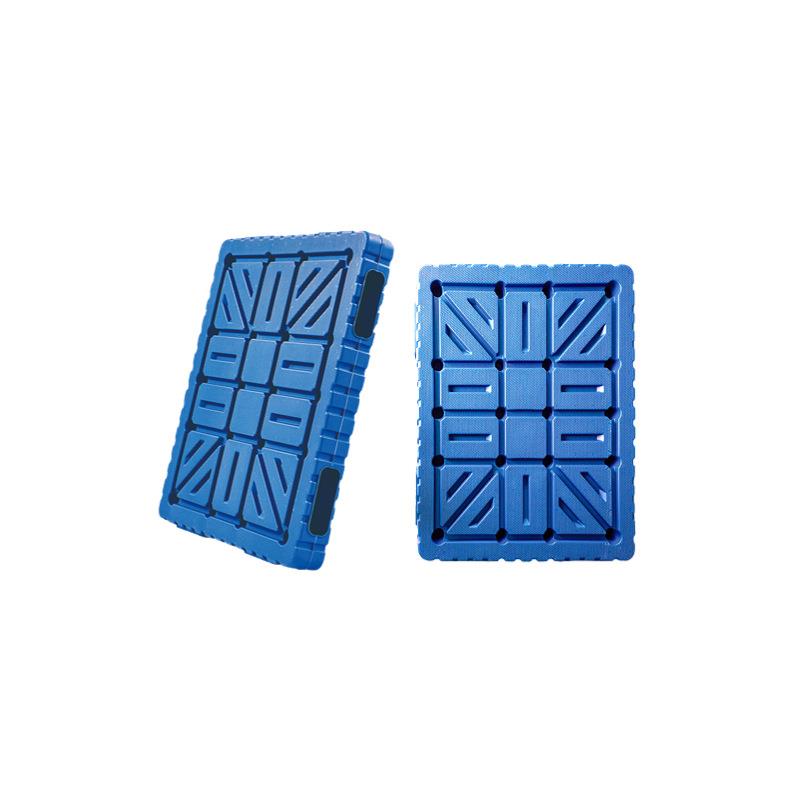 吹塑双面塑料托盘四向进叉一体双面网格塑料托盘塑胶叉车卡板栈板 - 图3