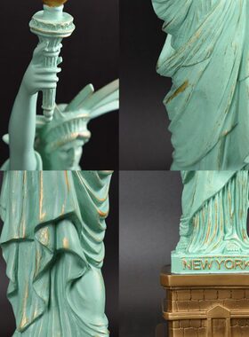 玄关自由女神礼品酒装饰品摆件创意礼物柜电视柜美国客厅家居摆设