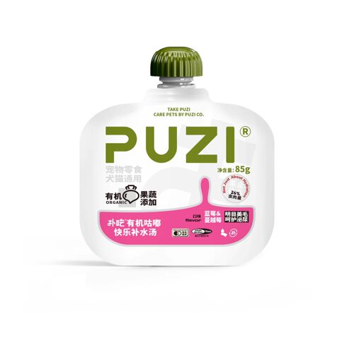 PUZI扑吃有机汤包果蔬猫咪狗狗汤罐高营养宠物肉汤湿粮包鲜肉酱包 - 图3