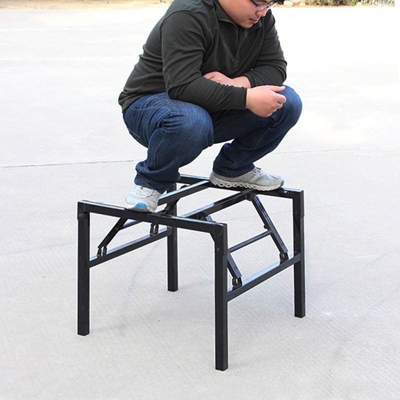 餐桌腿支架小桌子腿 可折叠饭桌腿矮桌腿 折叠桌架子支撑架铁桌架 - 图2