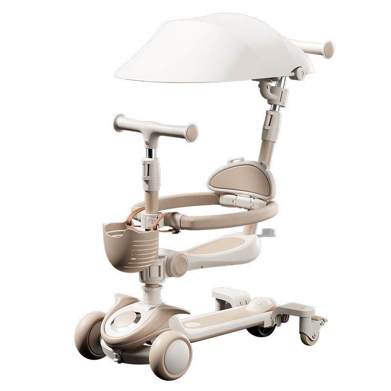 儿童滑板车三合一可坐可骑1到7岁宝宝滑行溜溜车遛娃学步轻便推车,淘宝优惠券,粉丝福利购,淘宝优惠卷