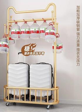 轻奢衣帽架衣架落地卧室挂衣架带轮可移动家用室内简易晾衣服架子