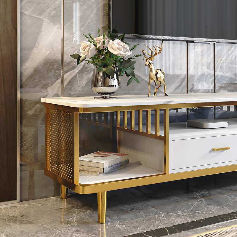 意式岩板电视柜茶几组合轻奢网红家用现代简约北欧客厅大理石茶几,淘宝优惠券,粉丝福利购,淘宝优惠卷