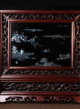 春扬州摆件花手商务钿月夜螺漆江非遗器纪念礼品螺作点